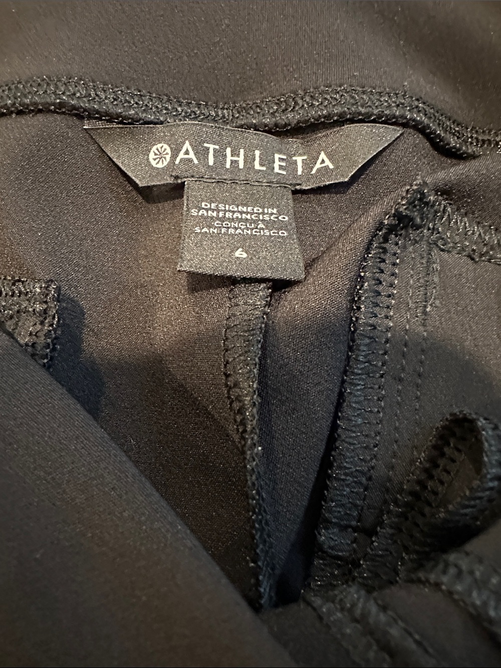 ATHLETA Endless High Rise Pants Black SIZE 6 NEW WITHOUT TAGS - Picture 4 of 5